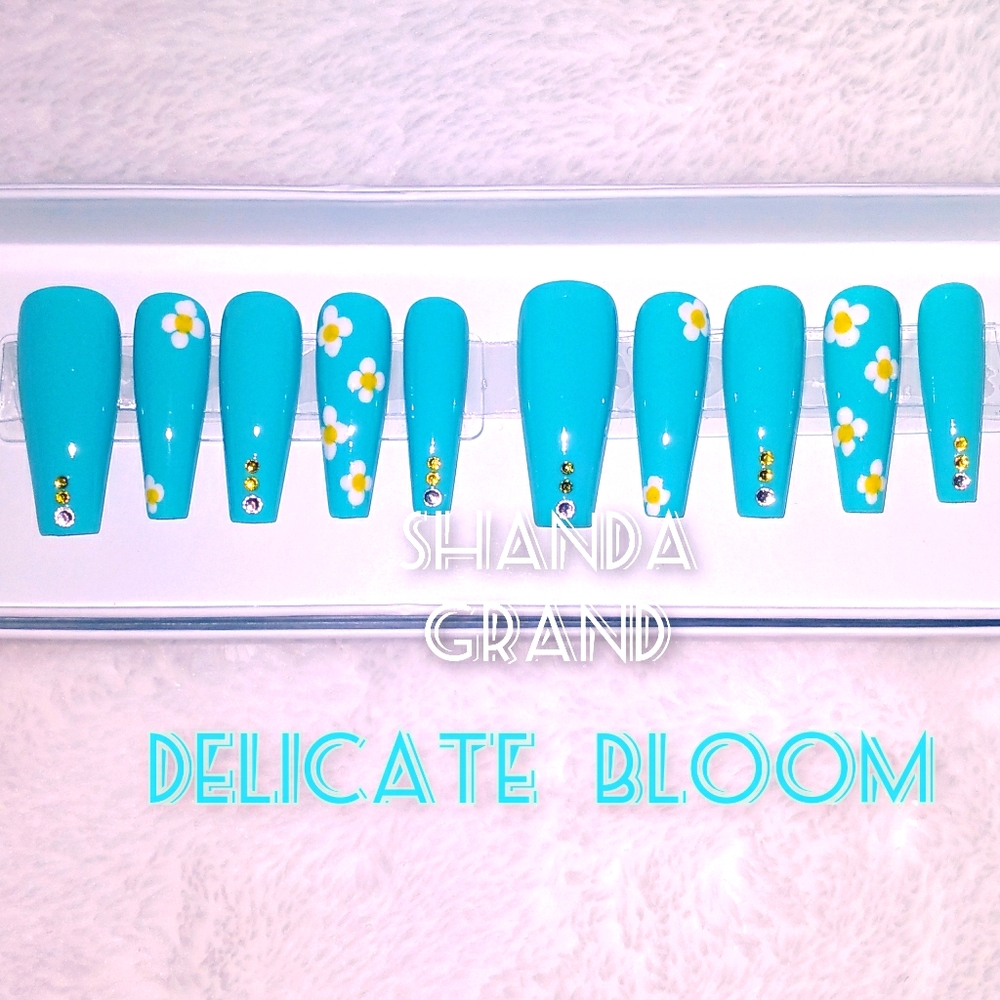 Lux Press-On Nail Set (Coffin Shape)